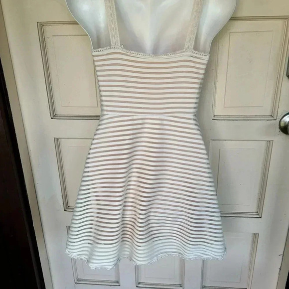 - Free People fit and flare  dress with crochet straps. - Picture 2 of 4